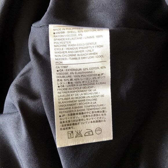 Banana Republic Navy & Teal Dot Pleated Flare Skirt Size 2 - Picture 7 of 7